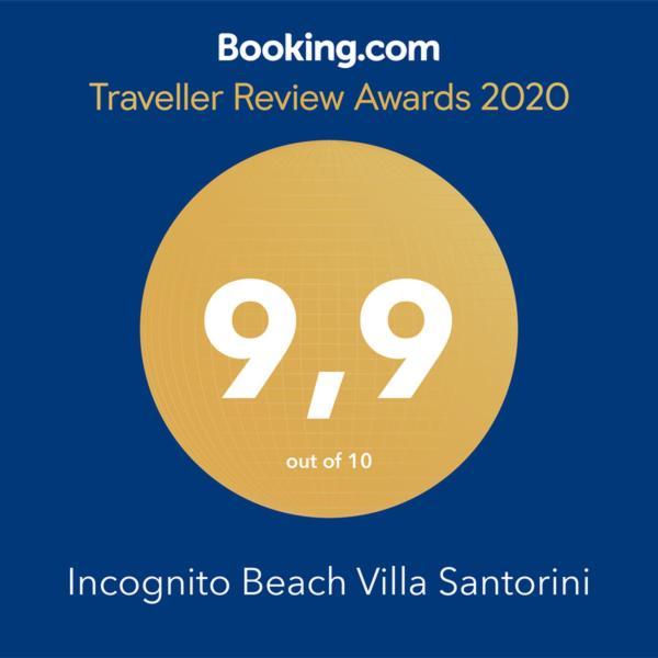 Kamári Incognito Beach Villa Santorini מראה חיצוני תמונה